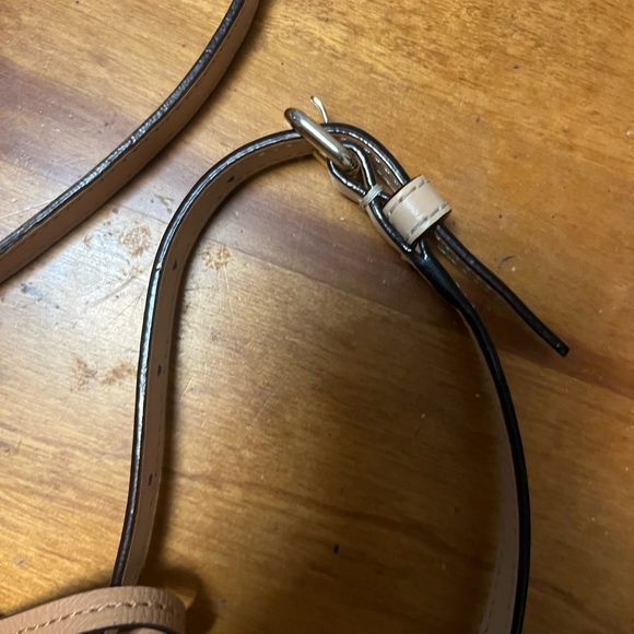 Kate Spade. Plum/wine. Crossbody. Tan strap. - Picture 8 of 12